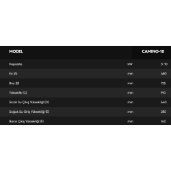 Kozlusan Camino-10 Camlı Sulu Sistem Pelet Sobası (Kaloriferli)