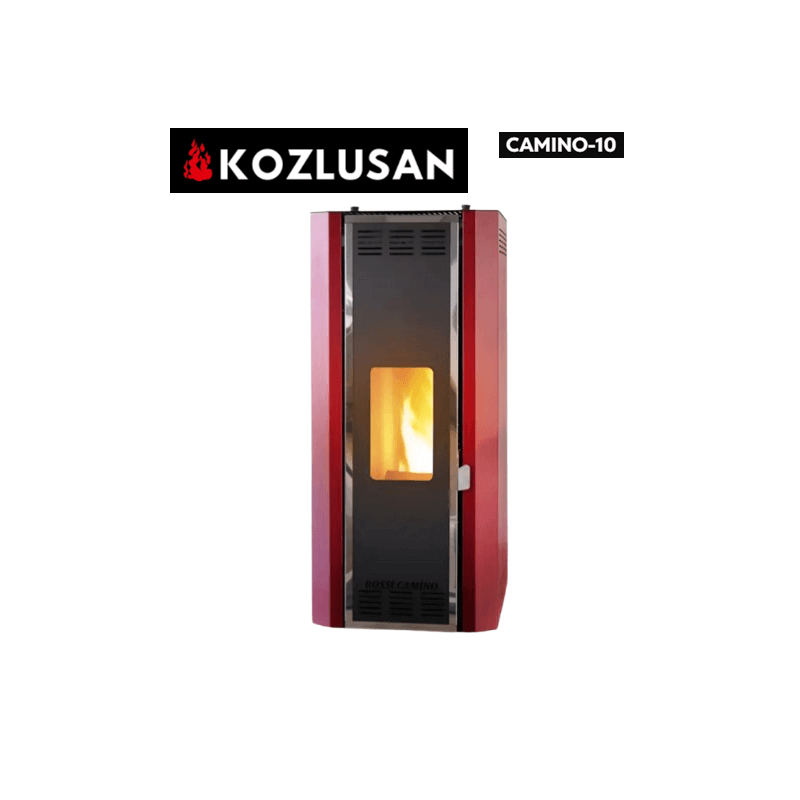 Kozlusan Camino-10 Camlı Sulu Sistem Pelet Sobası (Kaloriferli)