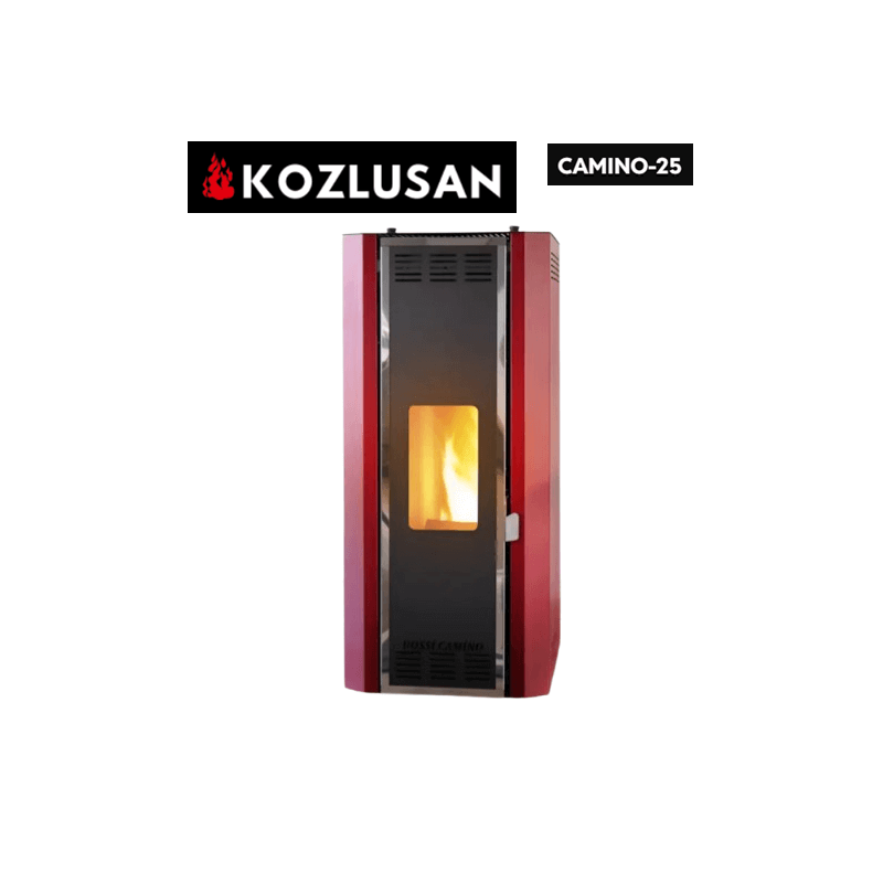 Kozlusan Camino-25 Camlı Sulu Sistem Pelet Sobası (Kaloriferli)