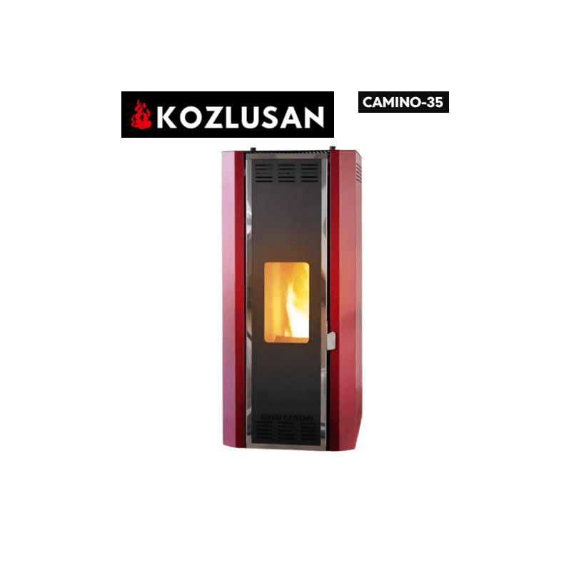 Kozlusan Camino-35 Camlı Sulu Sistem Pelet Sobası (Kaloriferli)