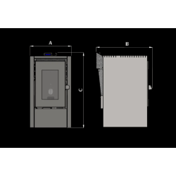 Kozlusan Minipel-6 Sıcak Hava Üflemeli Pelet Sobası (Fanlı)