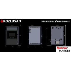KOZLUSAN DİLA ECO ŞÖMİNELİ KAT KALORİFER SOBASI