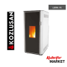 Kozlusan Lidya-15 Camlı Sulu Sistem Pelet Sobası (Kaloriferli)