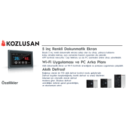 KOZLUSAN SPIL 22 KW R32 EVI DC trifaze INVERTER ISI POMPASI (ÜCRETSİZ KARGO)