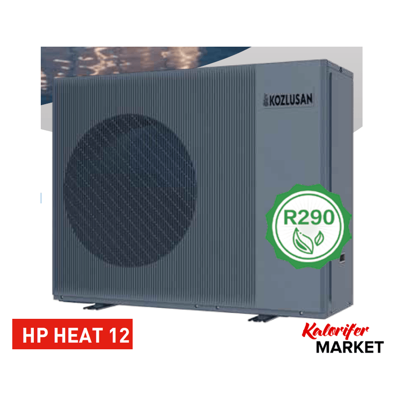 KOZLUSAN HP HEAT 12 KW R290 EVI DC INVERTER ISI POMPASI (ÜCRETSİZ KARGO)