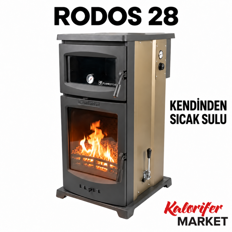 RODOS-28 FIRINLI SICAK SULU KAT KALORİFER SOBASI