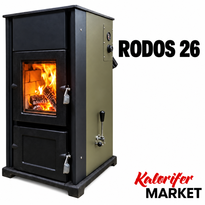 RODOS-26 ŞÖMİNELİ KAT KALORİFER SOBASI