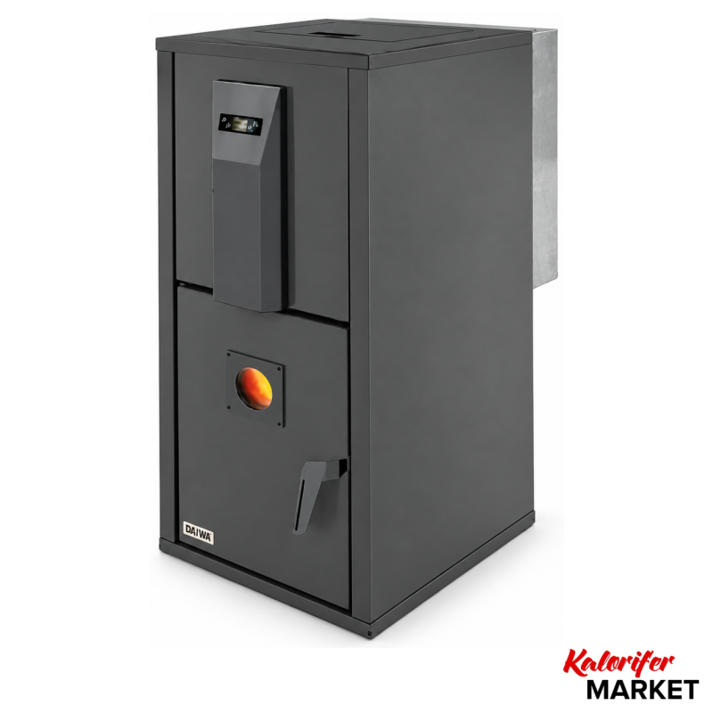 DAİWA DP-60 PELET KAZANI KALORİFERLİ OTOMATİK TEMİZLEMELİ (Kargo Bedava)
