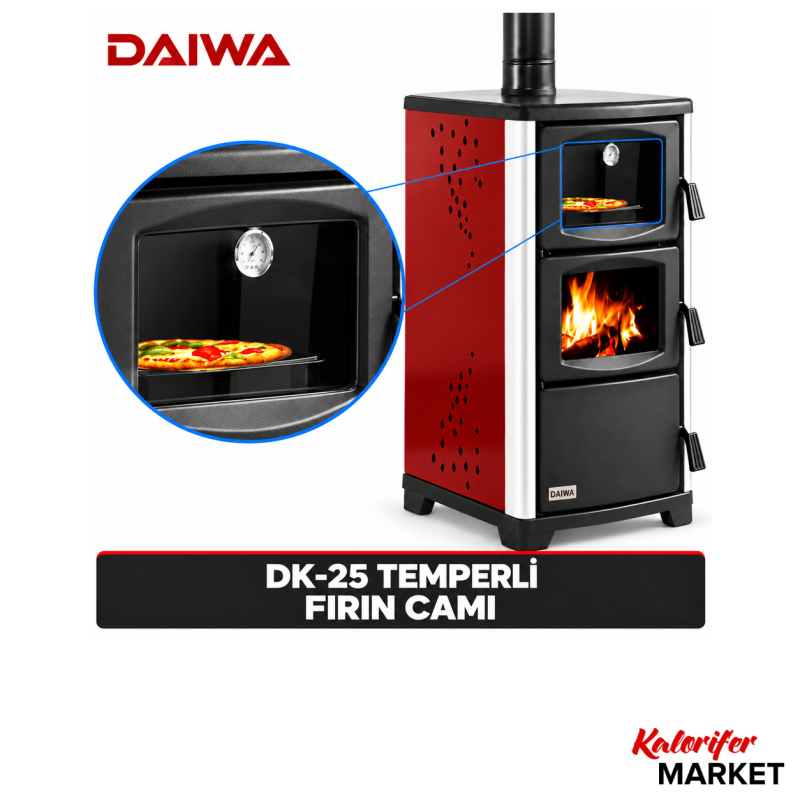 DAİWA DK-25 TEMPERLİ FIRIN CAMI (KARGO BEDAVA)