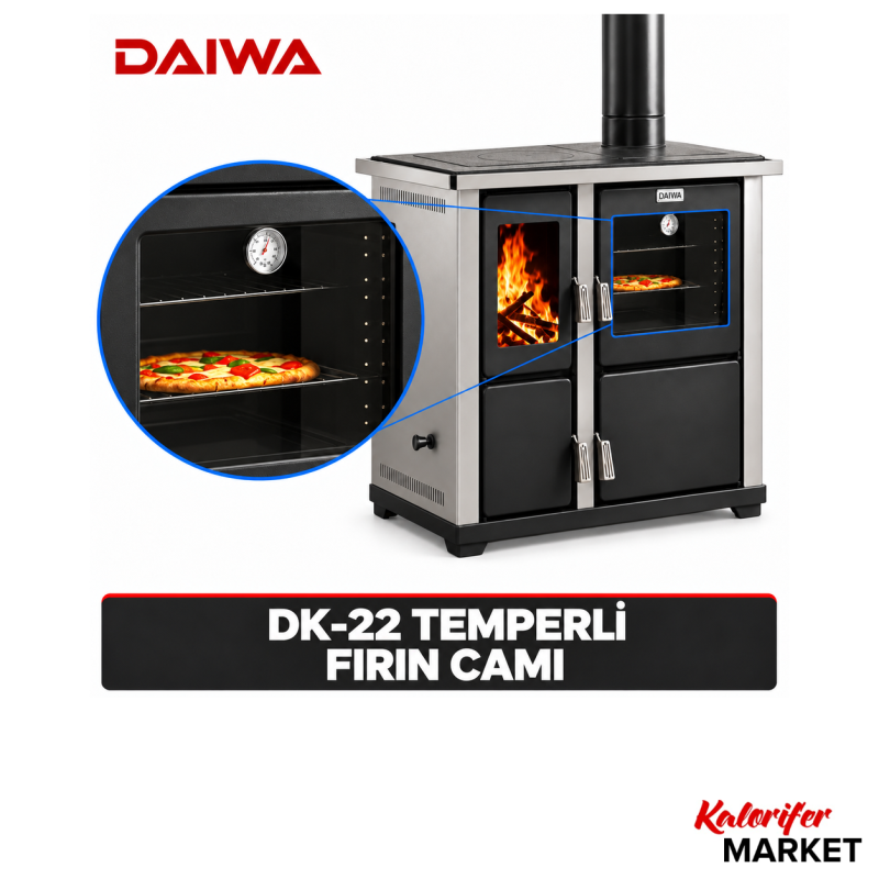DAİWA DK-22 TEMPERLİ FIRIN CAMI (KARGO BEDAVA)