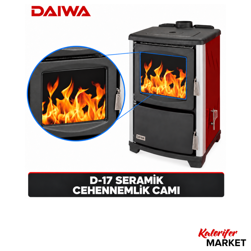 DAİWA D-17 SERAMİK CEHENNEMLİK CAMI (KARGO BEDAVA)
